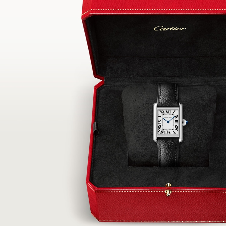Unworn Cartier Tank Must SolarBeat™ de Cartier, Small Stainless Steel, 29.5mm x 22mm, Ref# WSTA0060, box and papers