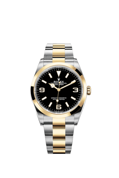 Rolex Explorer, 18k Yellow Gold and Stainless steel, 36mm, Ref# 124273-0001, 2024