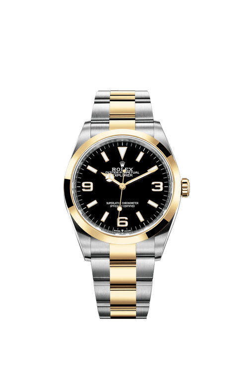 Rolex Explorer, 18k Yellow Gold and Stainless steel, 36mm, Ref# 124273-0001, 2024