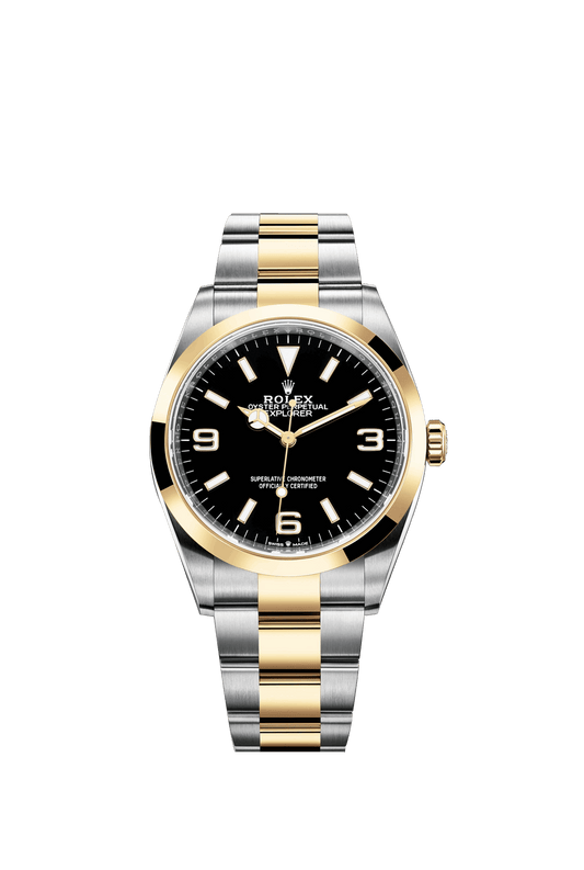 Rolex Explorer, 18k Yellow Gold and Stainless steel, 36mm, Ref# 124273-0001, 2024