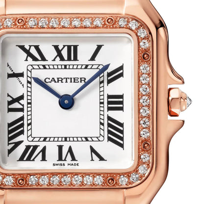 Unworn Cartier Panthère de Cartier Medium, 18k Rose Gold, Diamonds, 27mm x 36mm, Ref# WJPN0009, box and papers