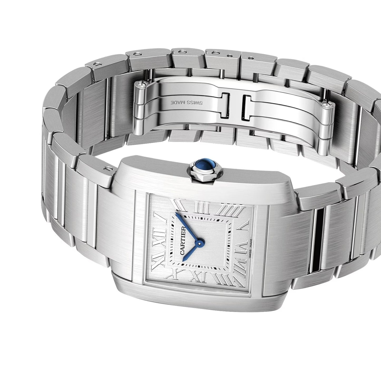 Unworn Cartier Tank Francaise de Cartier, Medium Stainless Steel, 32mm x 27mm, Ref# WSTA0074, box and papers