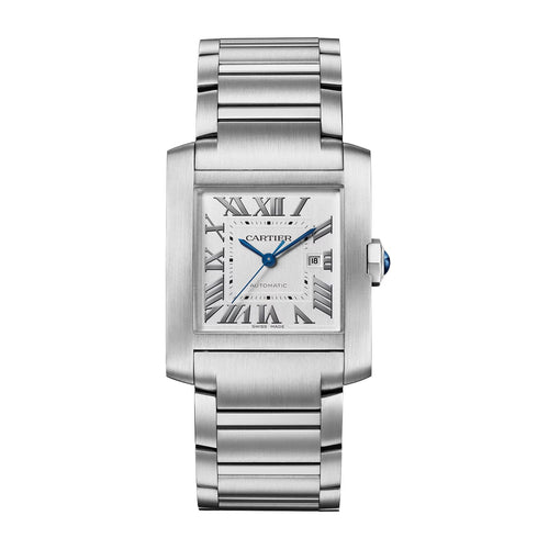 Unworn Cartier Tank Francaise de Cartier, Medium Stainless Steel, 32mm x 27mm, Ref# WSTA0074, box and papers