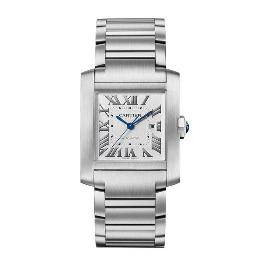 Unworn Cartier Tank Francaise de Cartier, Medium Stainless Steel, 32mm x 27mm, Ref# WSTA0074, box and papers