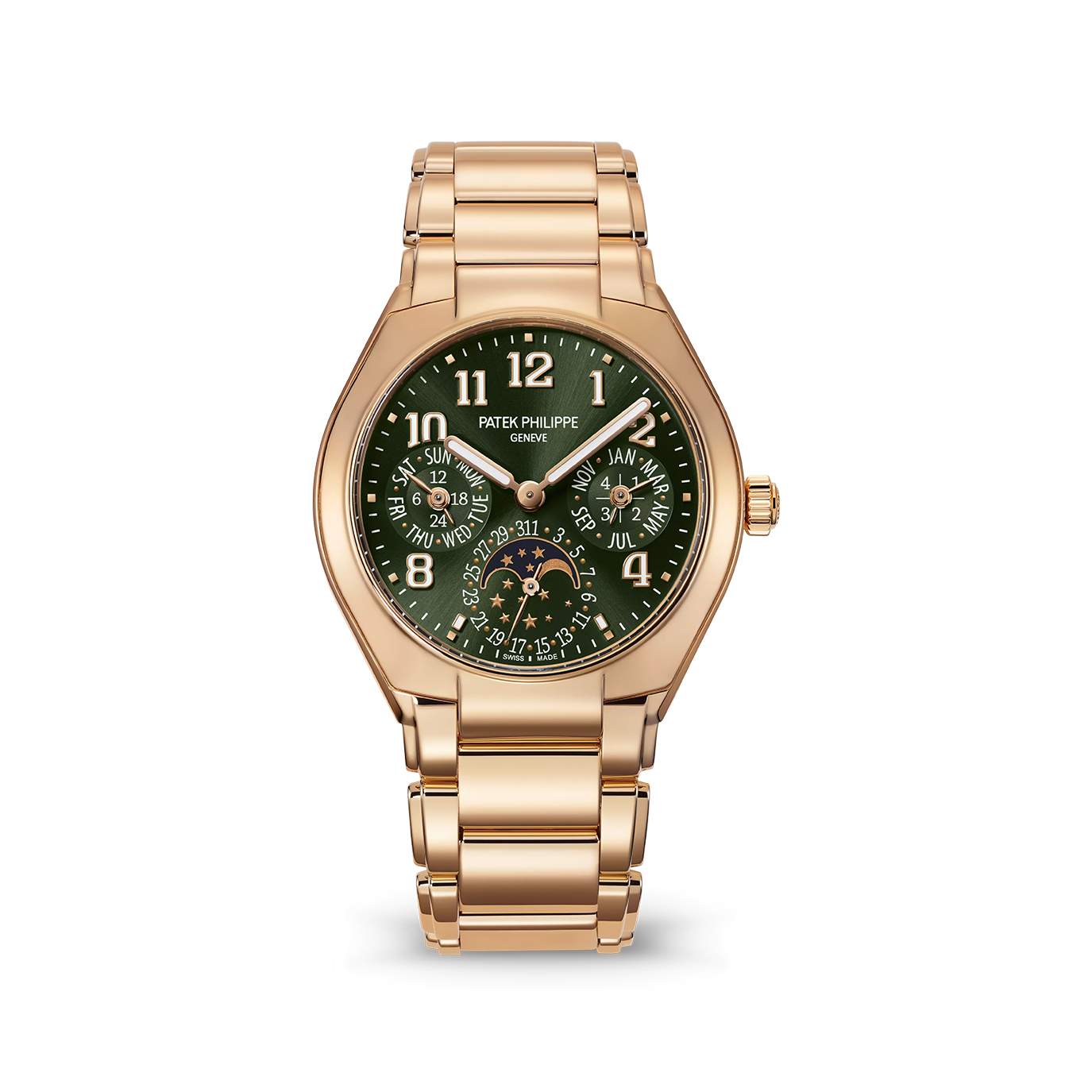 Unworn Patek Philippe Twenty~4 Rose Gold Perpetual Calendar , 7340-1R-010, box and papers