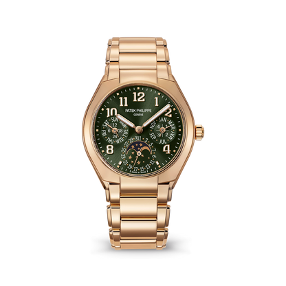 Unworn Patek Philippe Twenty~4 Rose Gold Perpetual Calendar , 7340-1R-010, box and papers