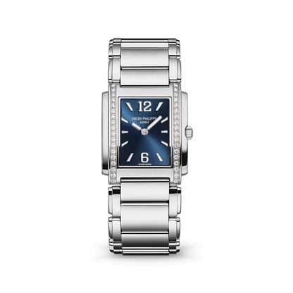 Patek Philippe Twenty~4 Quartz Ladies Watch, Stainless Steel with 36 Diamond (~0.42 ct), 25.1 x 30 mm, Ref# 4910/1200A-001