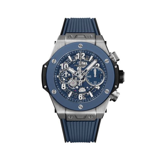 Hublot Big Bang Unico Titanium Blue Ceramic, 42mm, Ref# 441.NL.5171.RX, Unworn 2025