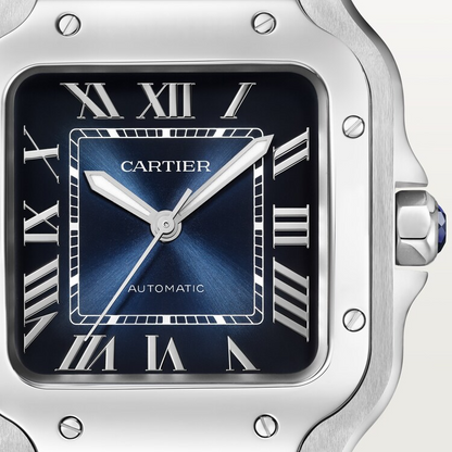 Unworn Cartier Santos de Cartier, Stainless Steel, 35.1mm, Ref# WSSA0063, box and papers