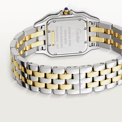 Unworn Cartier Panthère de Cartier, Stainless Steel, 18k Yellow Gold, 29mm x 37mm, Ref# W2PN0007, box and papers