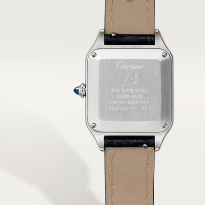 Unworn Cartier Santos-Dumont de Cartier, Stainless Steel, 38mm x 27.5mm, Ref# WSSA0023, box and papers