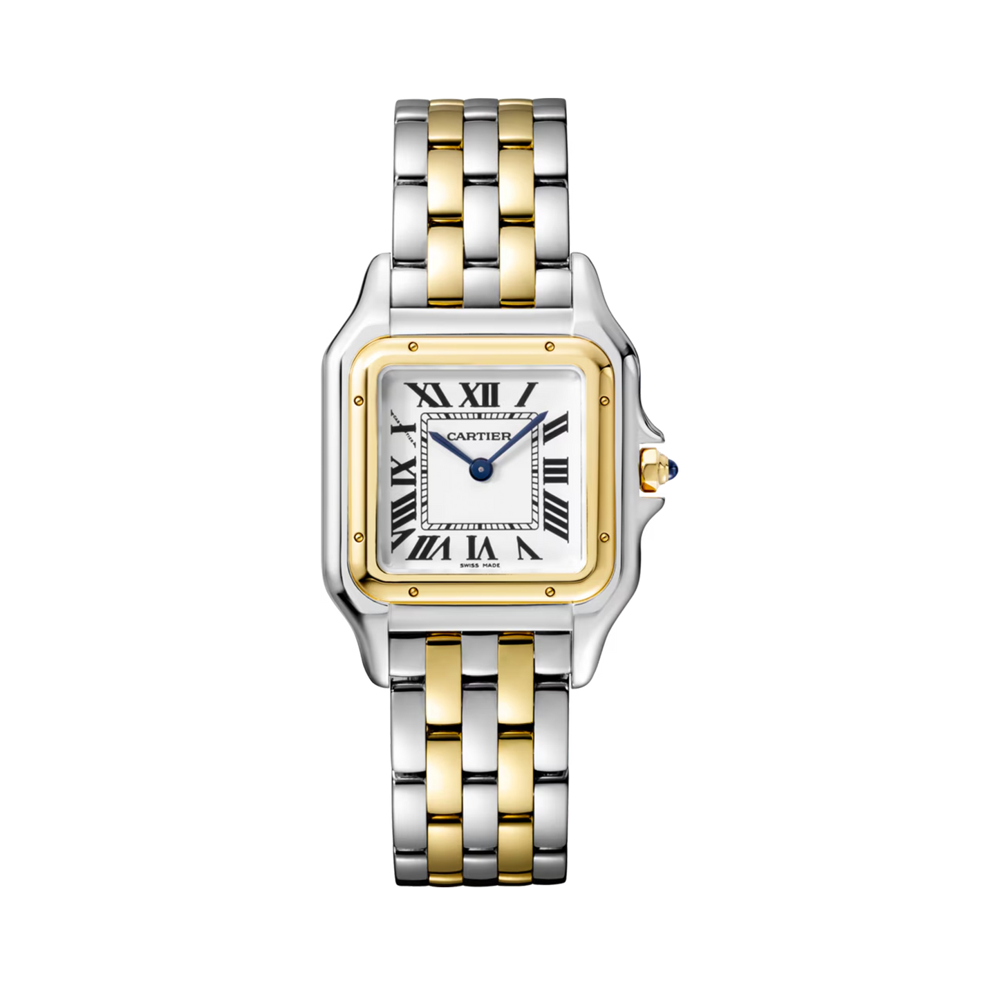 Unworn Cartier Panthère de Cartier, Stainless Steel, 18k Yellow Gold, 29mm x 37mm, Ref# W2PN0007, box and papers