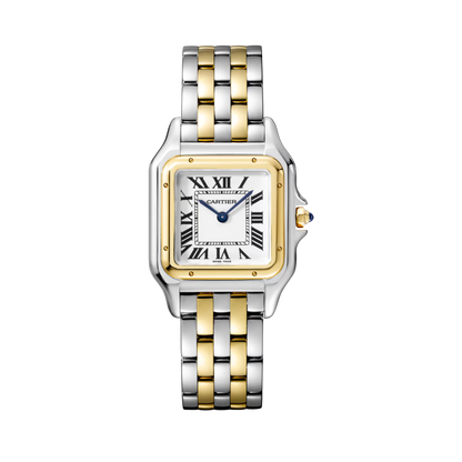 Unworn Cartier Panthère de Cartier, Stainless Steel, 18k Yellow Gold, 29mm x 37mm, Ref# W2PN0007, box and papers