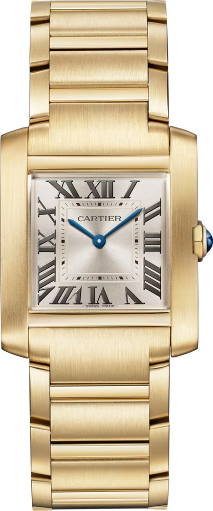 Unworn Cartier Tank Francaise, 18k Yellow Gold, 32mm x 27mm, Ref# WGTA0113, box and papers