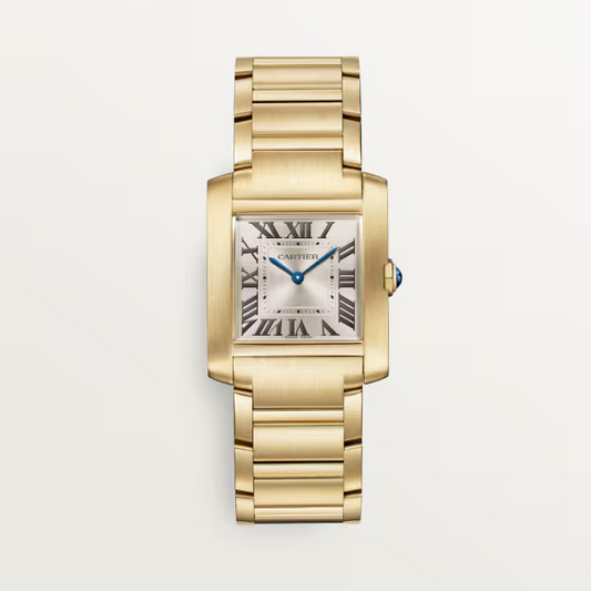 Unworn Cartier Tank Francaise, 18k Yellow Gold, 32mm x 27mm, Ref# WGTA0113, box and papers
