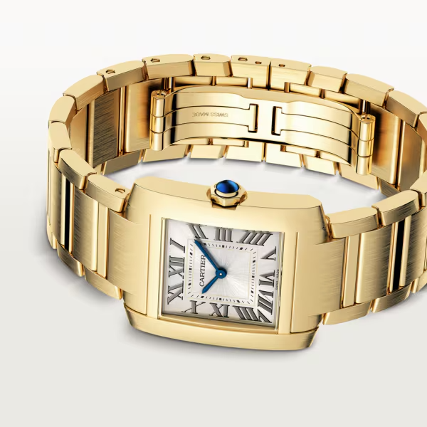 Unworn Cartier Tank Francaise, 18k Yellow Gold, 32mm x 27mm, Ref# WGTA0113, box and papers