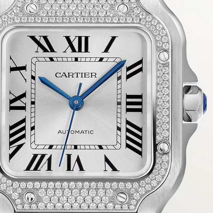 Unworn Cartier Santos de Cartier, Stainless Steel, 35.1mm, Ref# W4SA0005, box and papers