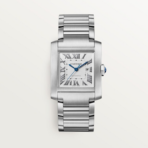 Unworn Cartier Tank Francaise de Cartier, Large Stainless Steel, 36.7mm x 30.5mm, Ref# WSTA0067, box and papers