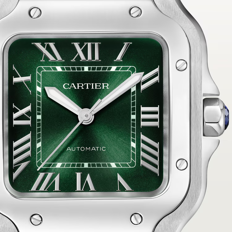 Unworn Cartier Santos de Cartier, Stainless Steel, 41.9mm x 35.1mm, Ref# WSSA0061, box and papers