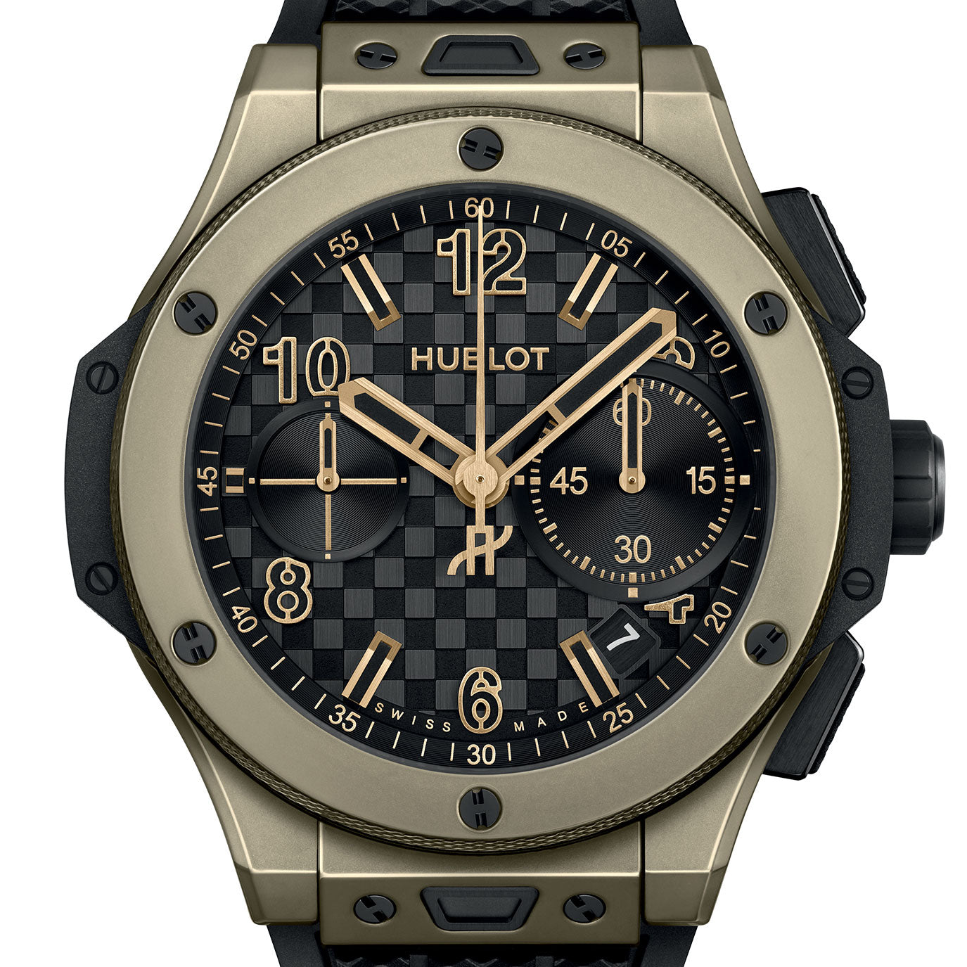 Unworn Hublot Big Bang 20th Anniversary Full Magic Gold 43, 431.MX.1330.RX, box and papers