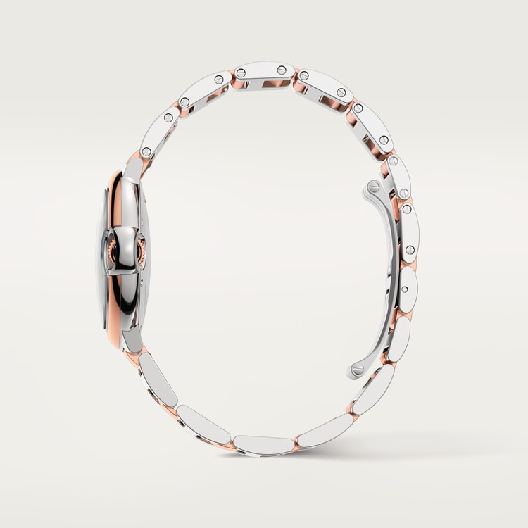 Unworn Cartier Ballon Bleu, Stainless Steel and 18k Rose Gold, 33mm, Ladies, Ref# W2BB0032, box and papers