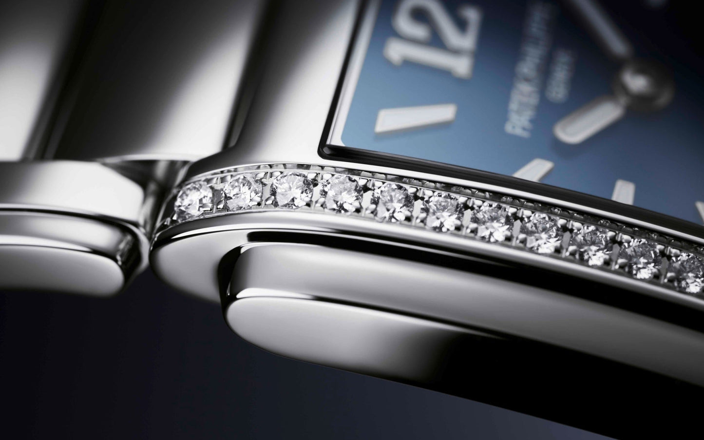 Patek Philippe Twenty~4 Quartz Ladies Watch, Stainless Steel with 36 Diamond (~0.42 ct), 25.1 x 30 mm, Ref# 4910/1200A-001