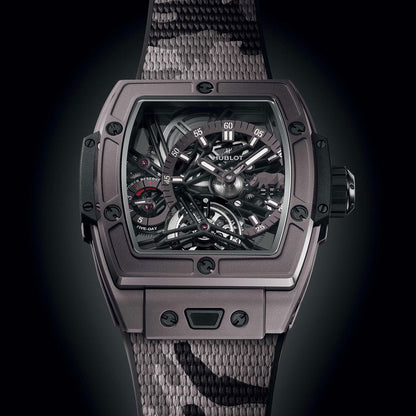 Unworn Hublot Spirit of Big Bang Tourbillon SORAI 42, 645.FX.8020.NR.SOA24, box and papers