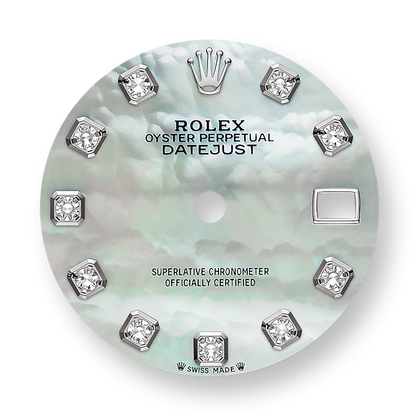 Rolex Lady-Datejust 28mm, 18k White Gold, Ref# 279139rbr-0008