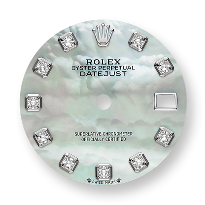 Rolex Lady-Datejust 28, Oystersteel and 18k White Gold, Ref# 279384RBR-0012