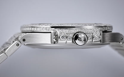 Patek Philippe Nautilus Haute Joaillerie Ladies Automatic Watch, 18K White Gold and Diamonds, 35,2mm, Ref# 7118/1450G-001