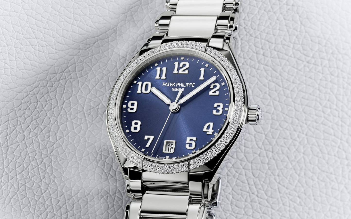 Patek Philippe Twenty~4 Automatic, Stainless Steel with 160 diamonds ~0,77ct, 36mm, Ref# 7300/1200A-001