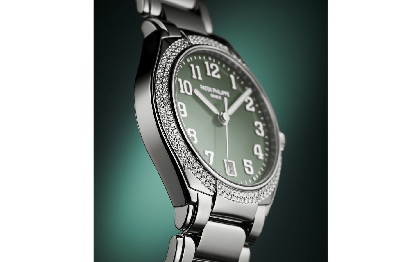 Patek Philippe Twenty~4 Automatic, Stainless Steel with 160 diamonds ~0,77ct, 36mm, Ref# 7300/1200A-011