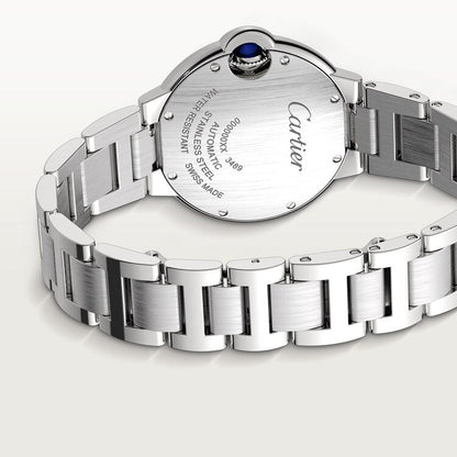 Unworn Cartier Ballon Bleu de Cartier, Stainless Steel and Diamonds, 33mm, Ref# W4BB0021, box and papers