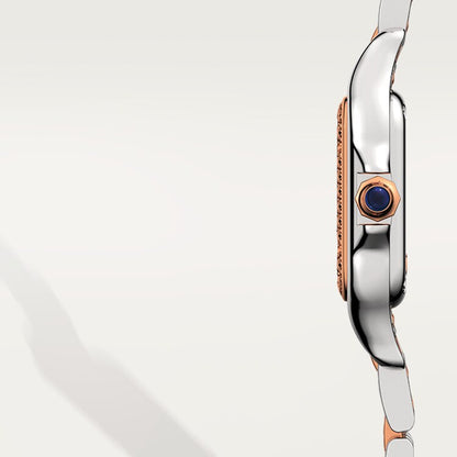 Unworn Cartier Panthère de Cartier, Stainless Steel, 18k Rose Gold and Diamonds, 22mm x 30mm, Ref# W3PN0006, box and papers