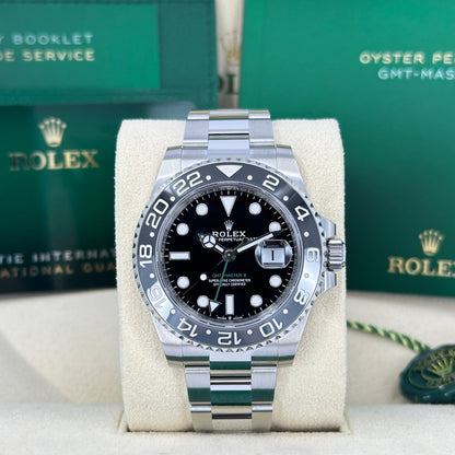 Unworn Rolex GMT-Master II, Bruce Wayne, Black, Oyster, Ref# 126710grnr-0004