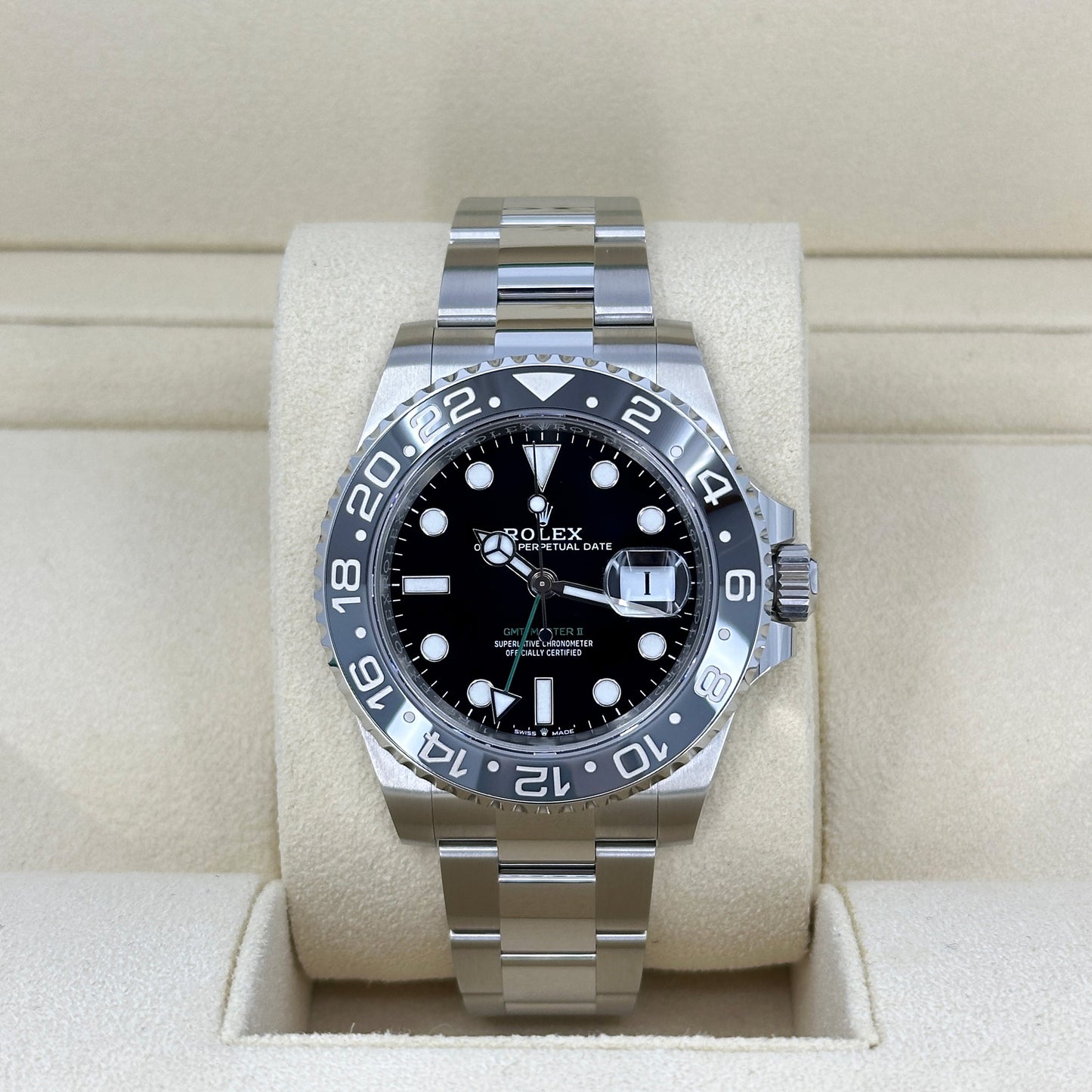 Unworn Rolex GMT-Master II, Bruce Wayne, Black, Oyster, Ref# 126710grnr-0004