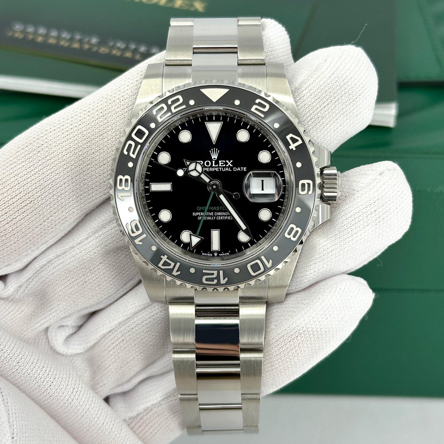Unworn Rolex GMT-Master II, Bruce Wayne, Black, Oyster, Ref# 126710grnr-0004