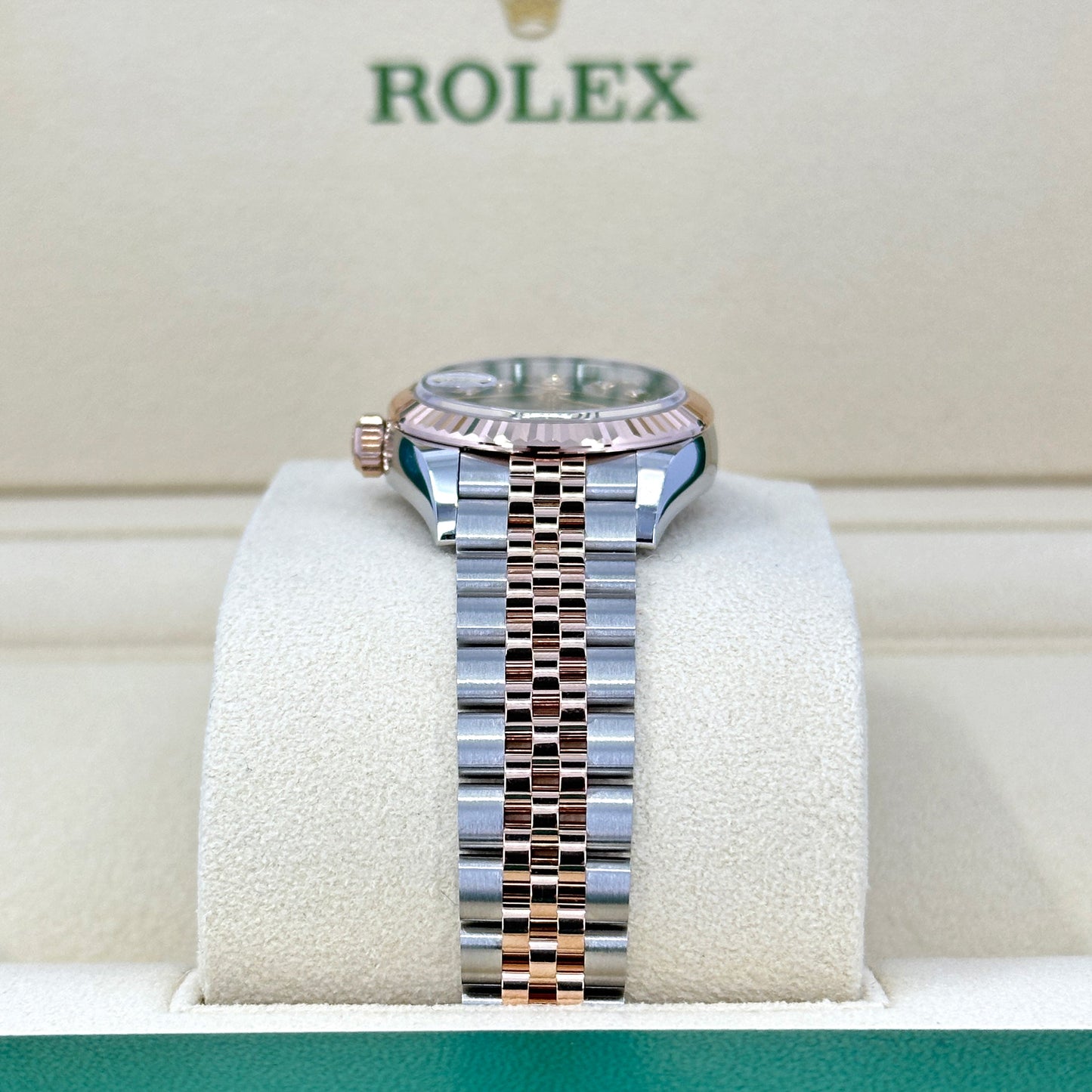 Rolex Lady-Datejust 28, Oystersteel and 18k Everose Gold, Ref# 279171-0007