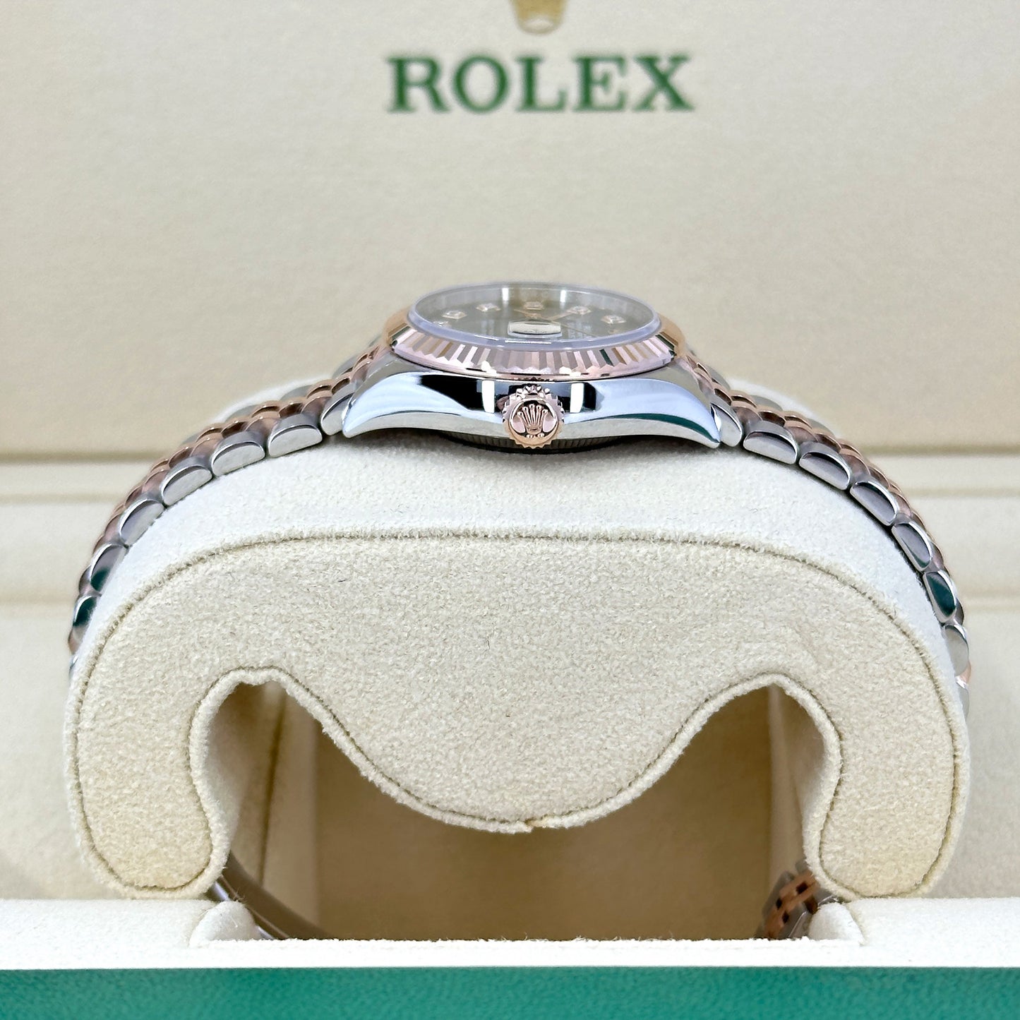 Rolex Lady-Datejust 28, Oystersteel and 18k Everose Gold, Ref# 279171-0007