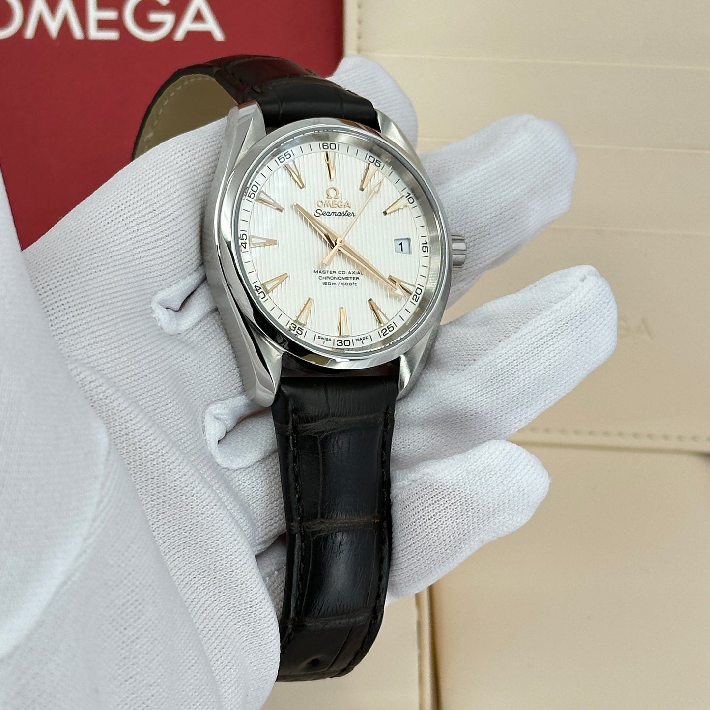 Pre-owned Omega Seamaster Aqua Terra 150m 41.5mm 231.13.42.21.02.003 Complete, 2019