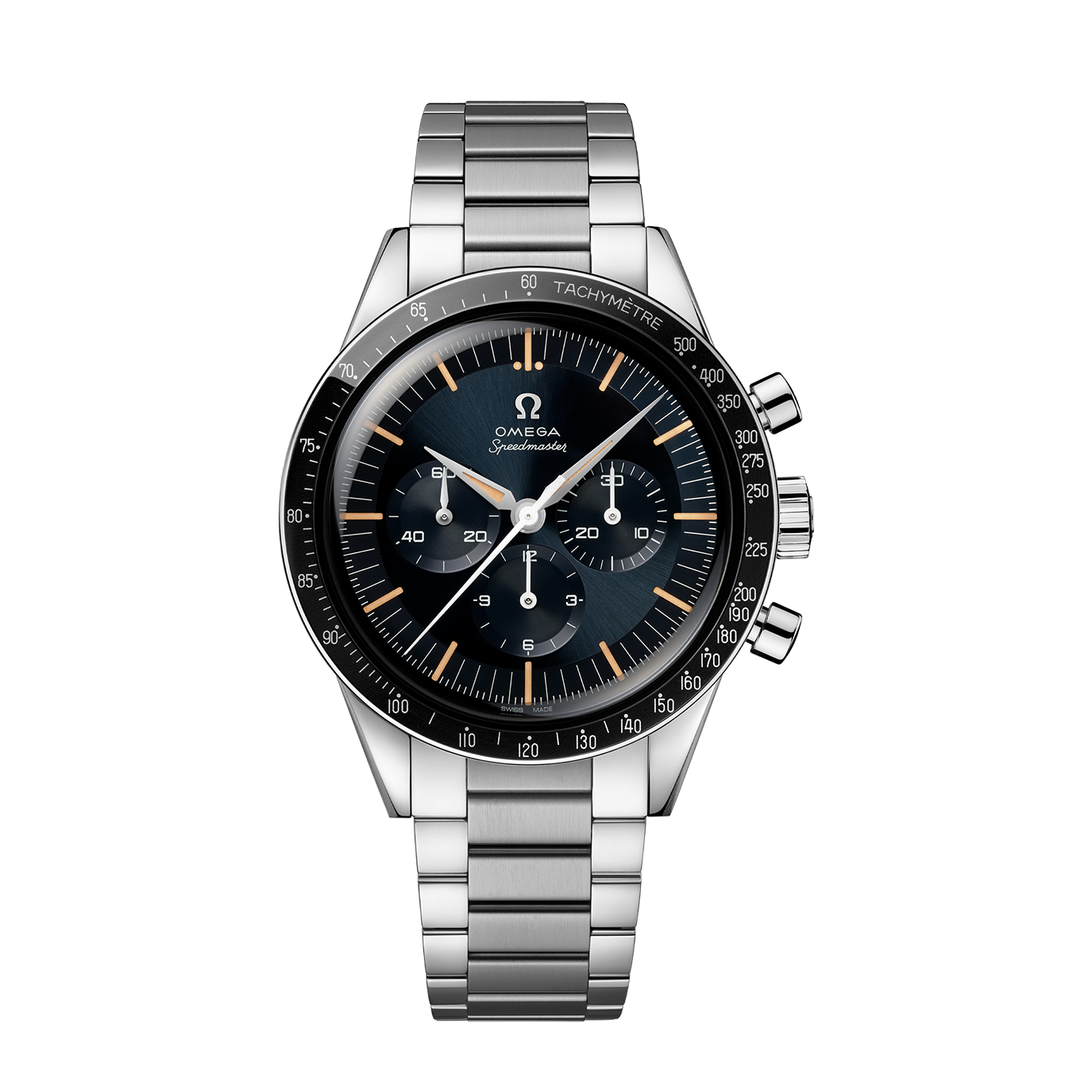 Unworn, Omega Speedmaster First Omega in Space, Co-Axial Chronograph, 39,7mm, Ref# 310.30.40.50.06.001, box and papers