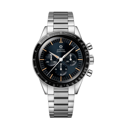 Unworn, Omega Speedmaster First Omega in Space, Co-Axial Chronograph, 39,7mm, Ref# 310.30.40.50.06.001, box and papers