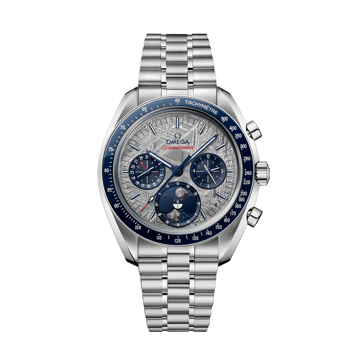 Unworn, Omega Speedmaster Moonphase, Stainless Steel, Chronograph, 43 mm, Ref# 304.30.43.52.06.001, box and papers