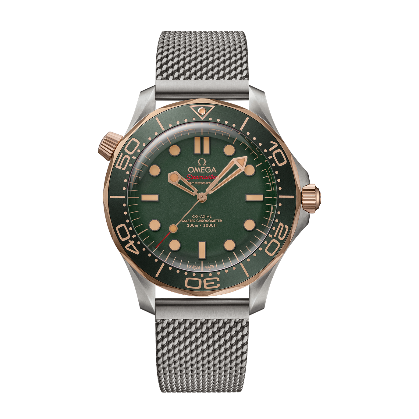 Unworn, Omega Seamaster Diver 300m, Titanium and OMEGA’s exclusive 9K Bronze Gold, 42mm, Ref# 210.90.42.20.10.001, box and papers