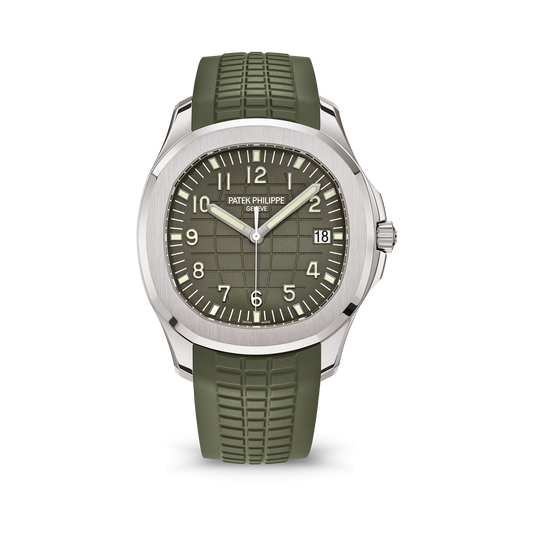 Patek Philippe Aquanaut Jumbo Date, Sweep Seconds, 18k White Gold, 42,2 mm, Ref# 5168G-010