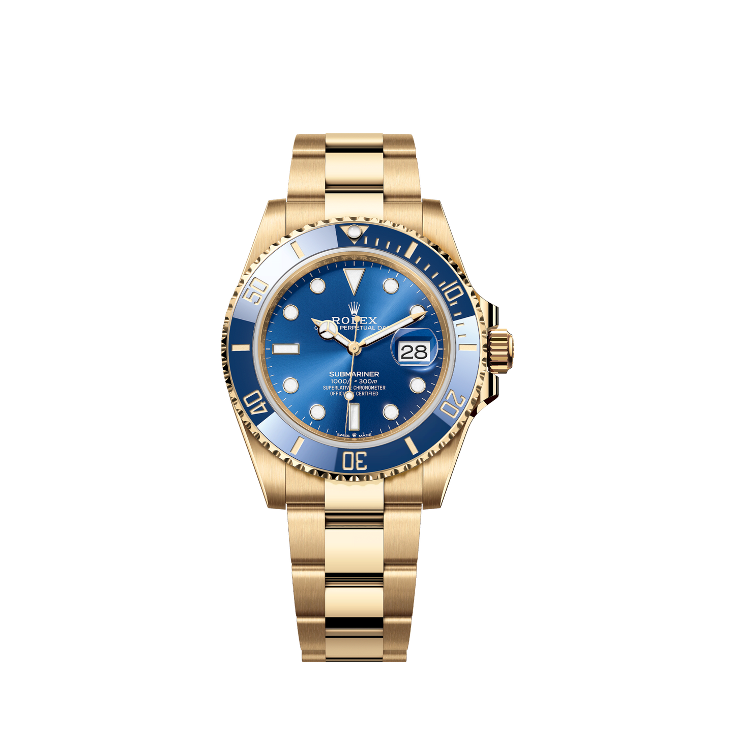 Rolex Submariner Date, 18k Yellow Gold, 41mm, Ref# 126618lb-0002