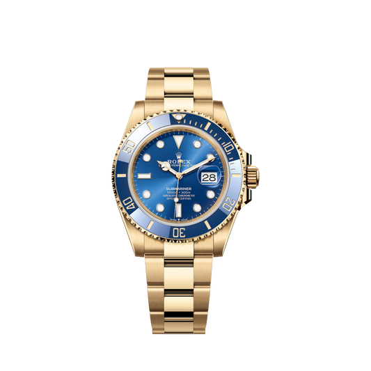 Rolex Submariner Date, 18k Yellow Gold, 41mm, Ref# 126618lb-0002