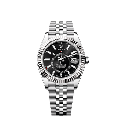 Rolex Sky-Dweller, 42mm, Oystersteel and 18k White Gold, Black, Jubilee, Ref# 336934-0008