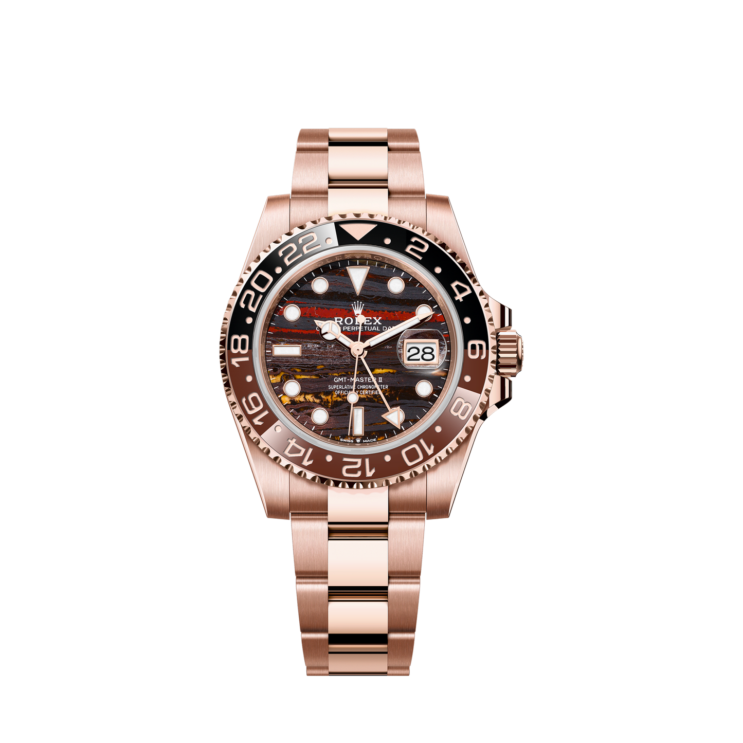 Unworn 2025, Rolex GMT-Master II, 18k Everose gold, 40mm, Ref# 126715chnr-0002, box & papers