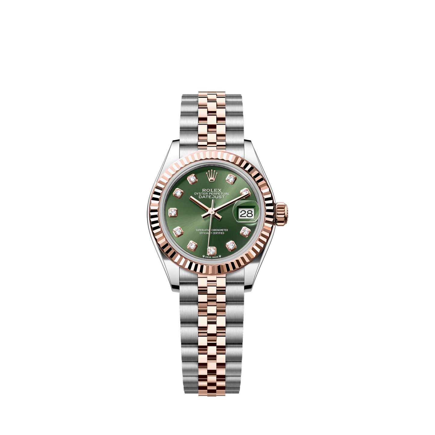 Rolex Lady-Datejust 28, Oystersteel and 18k Everose Gold, Ref# 279171-0007